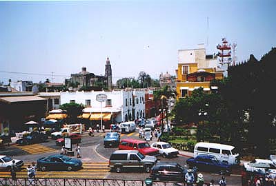 near the 'zocalo', the main plaza of cuernavaca